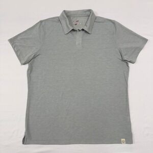 Marine Layer Weekend Sport Mens Size Marge‎ M/L Gray Heathered Polo Shirt